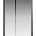Душевая дверь Creto Astra 121-WTW-120-C-B-6 стекло прозрачное профиль черный, 120х195 см (1)
