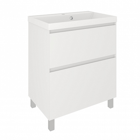 Тумба под раковину Creto Astoria 70 см белая глянцевая, 15-2070W рис 2