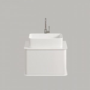 Тумба с раковиной Creto Stella 60 см белый глянец, 16-CRE35/60/ рис 2