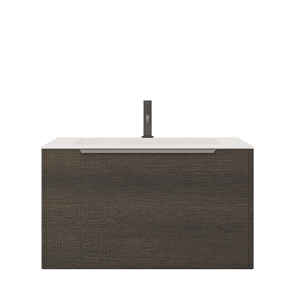 Тумба с раковиной Creto Luna Venge 80 см 17-VG80