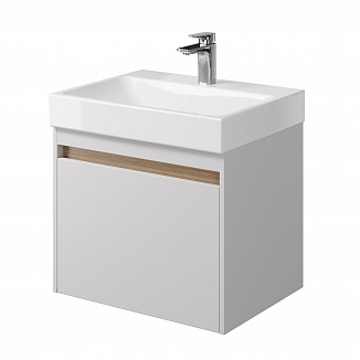 Тумба с раковиной подвесная Creto Etna 60 белая рис 2