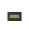 Кнопка смыва для инсталляции Creto Snap 2.0 KL-CR-753-4 черный матовый / золото глянцевый