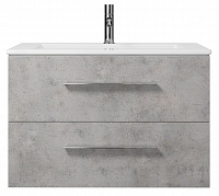 Тумба с раковиной подвесная Creto Ares 80 серая