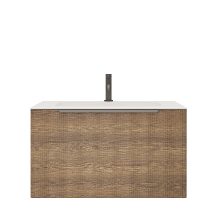 Тумба с раковиной Creto Luna Wood 80 см 17-WD80