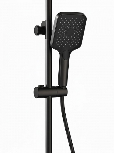 Душевая стойка Creto Кристалл 4 режима, оружейная сталь матовая, CRE-DS-005 рис 4