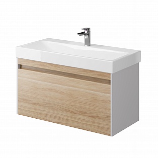 Тумба с раковиной подвесная Creto Etna 100 Soft рис 2