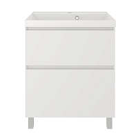 Тумба с раковиной Creto Astoria 70 см белая глянцевая, 15-2070W