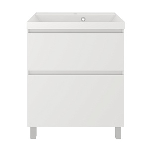 Тумба с раковиной Creto Astoria 70 см белая глянцевая, 15-2070W