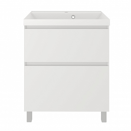 Тумба с раковиной Creto Astoria 70 см белая глянцевая, 15-2070W