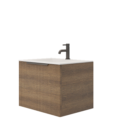 Тумба с раковиной Creto Luna Wood 60 см 17-WD60 рис 2