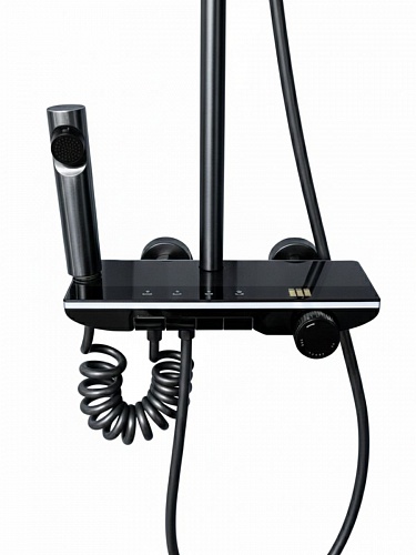 Душевая стойка Creto Исток 1 режим, оружейная сталь матовая, CRE-DS-008 рис 6