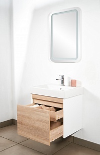 Тумба с раковиной подвесная Creto Etna 80 Soft рис 6