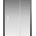 Душевая дверь Creto Tenta 123-WTW-120-C-B-8 стекло прозрачное EASY CLEAN, профиль черный, 120х200 см (1)