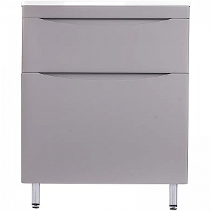 Тумба с раковиной Creto Oro 70 см 24-ST70-GR серый люкс