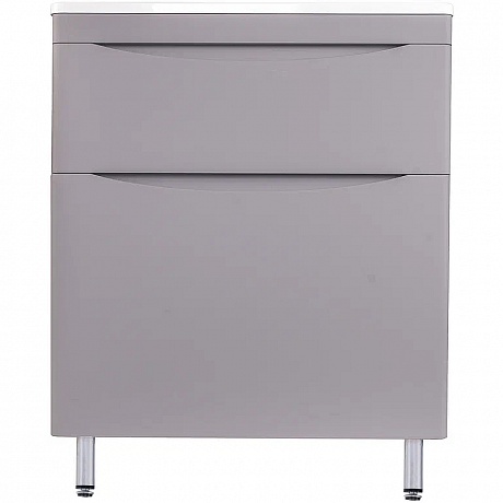 Тумба с раковиной Creto Oro 70 см 24-ST70-GR серый люкс