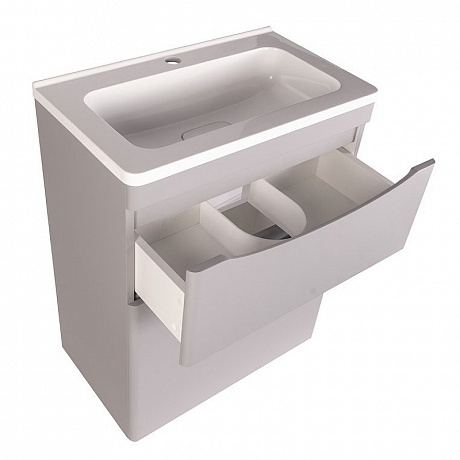 Тумба с раковиной Creto Oro 60 см 24-ST60-GR серый люкс рис 2