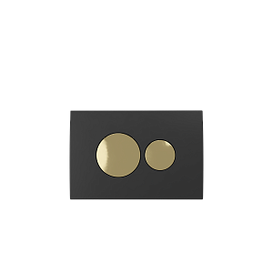 Кнопка смыва для инсталляции Creto Snap 2.0 KL-CR-751-4 черный матовый / золото глянцевый