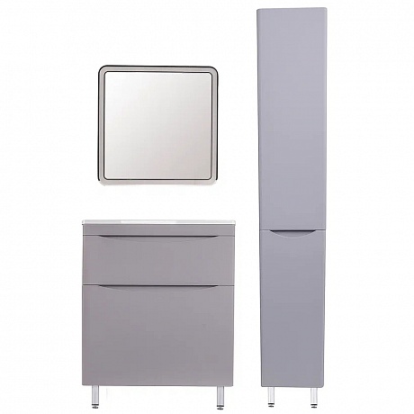 Тумба с раковиной Creto Oro 70 см 24-ST70-GR серый люкс рис 5