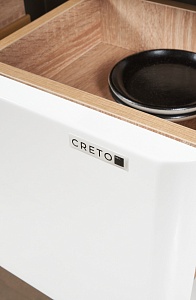 Тумба с раковиной Creto Stella 80 см белый глянец, 16-CRE50/80/ рис 26