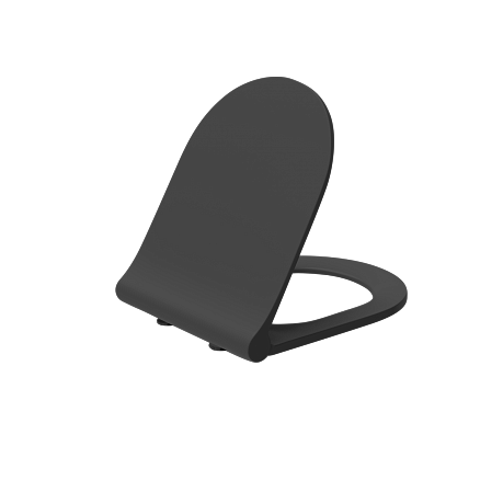 Крышка-сиденье для унитаза Creto Logan L3 черный матовый 1003-002-L3BlMatLID рис 2