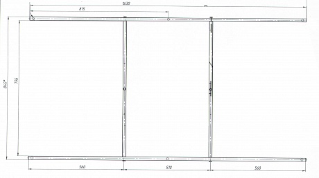 Каркас для ванны 170х90 см Creto Elite 11-K17090 черный рис 2