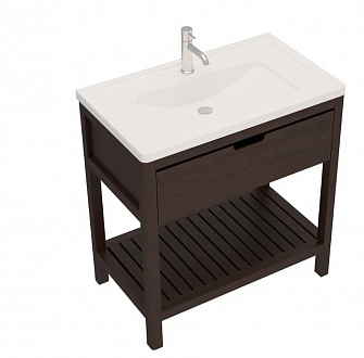 Раковина Creto Taormina 85х49 искусственный камень Solid Surface белая матовая без перелива 1088-001 рис 3