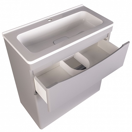 Тумба с раковиной Creto Oro 70 см 24-ST70-GR серый люкс рис 2