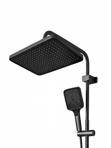 Душевая стойка Creto Поток 4 режима, оружейная сталь матовая, CRE-DS-009 рис 4