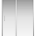 Душевой уголок Creto Nota стекло прозрачное профиль хром 140х70см, 122-WTW-140-C-CH-6 + 122-SP-700-C-CH-6 (1)