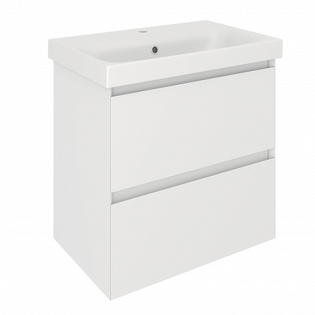 Тумба с раковиной Creto Style 60 см белая глянцевая, 16-2060W рис 5