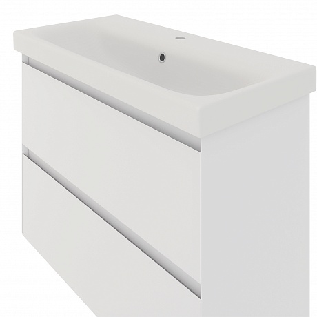 Тумба с раковиной Creto Style 80 см белая глянцевая, 16-2080W рис 3