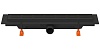 Душевой лоток 35 см Creto Walkway CRE-350 WB с решеткой, черный
