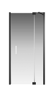 Душевой уголок Creto Tenta стекло прозрачное профиль черный 100х90 см, 123-WTW-100-C-B-8 + 123-SP-900-C-B-8