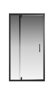 Душевая дверь Creto Astra 121-WTW-100-C-B-6 стекло прозрачное профиль черный, 100х195 см