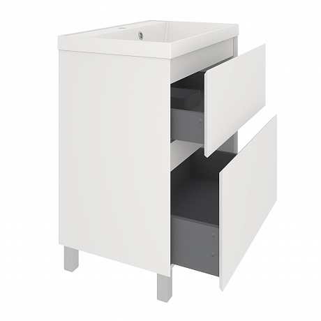 Тумба под раковину Creto Astoria 70 см белая глянцевая, 15-2070W рис 4