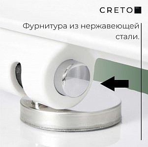Унитаз-компакт безободковый Creto Cer C2 1002-002Cer-C2W с быстросъёмной крышкой-сиденьем микролифт Slim рис 9