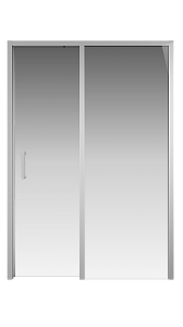 Душевая дверь Creto Nota стекло прозрачное профиль хром 140х200 см 122-WTW-140-C-CH-6 EASY CLEAN