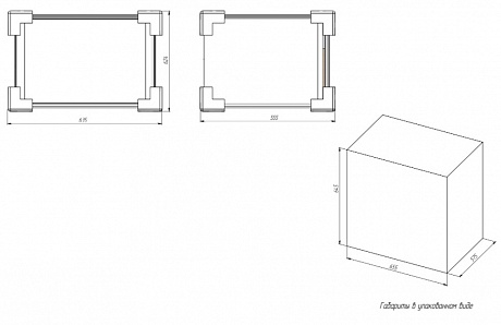 Тумба с раковиной Creto Stella 60 см белый глянец, 16-CRE35/60/ рис 25