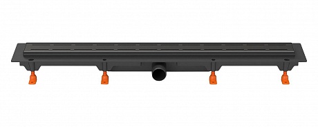 Душевой лоток 65 см Creto Walkway CRE-650 WB с решеткой, черный