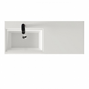 Тумба с раковиной напольная Creto Cafor White 120 левосторонняя рис 15