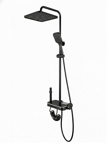 Душевая стойка Creto Водопад 4 режима, оружейная сталь матовая, CRE-DS-003 рис 2