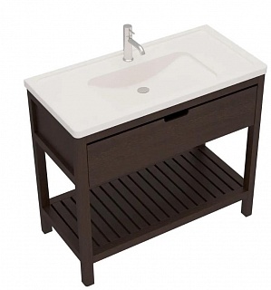 Раковина Creto Taormina 100х49 искусственный камень Solid Surface белая матовая без перелива 1188-001 рис 3