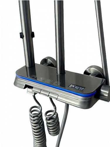 Душевая стойка Creto Водопад 4 режима, оружейная сталь матовая, CRE-DS-003 рис 4