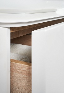 Тумба с раковиной Creto Stella 60 см белый глянец, 16-CRE35/60/ рис 19