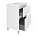 Тумба с раковиной Creto Astoria 70 см белая глянцевая, 15-2070W (4)
