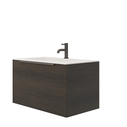 Тумба с раковиной Creto Luna Venge 80 см 17-VG80 рис 2