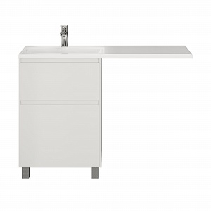 Тумба с раковиной напольная Creto Cafor White 120 левосторонняя рис 3