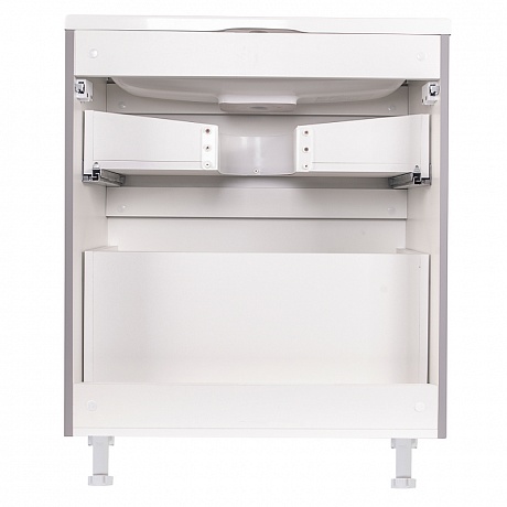 Тумба с раковиной Creto Oro 70 см 24-ST70-GR серый люкс рис 4