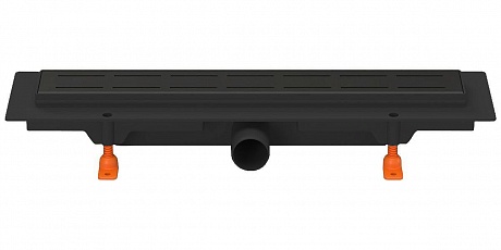 Душевой лоток 45 см Creto Walkway CRE-450 WB с решеткой, черный