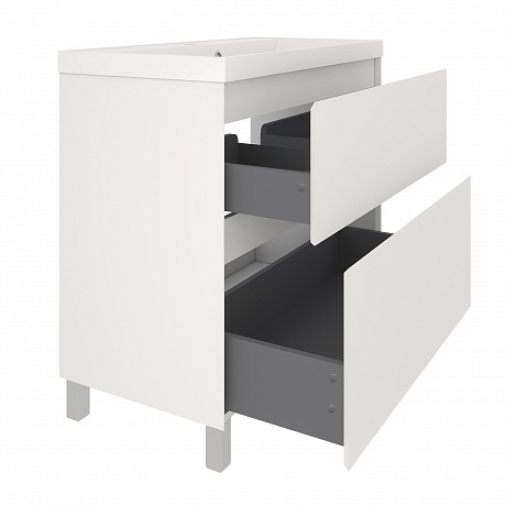 Тумба под раковину Creto Astoria 90 см белая глянцевая, 15-2090W рис 3